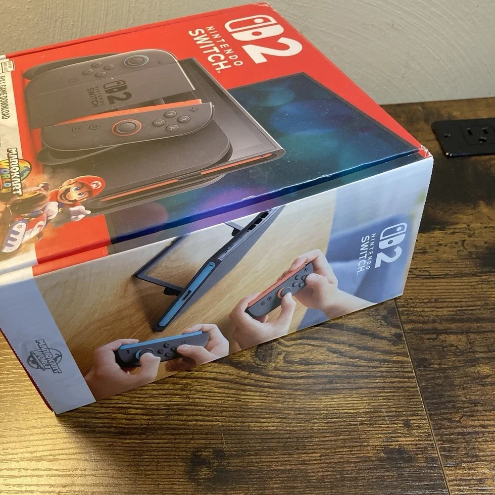 Nintendo Switch 2 Mario Kart Bundle EMPTY BOX ONLY + Guidelines & Holiday Guide